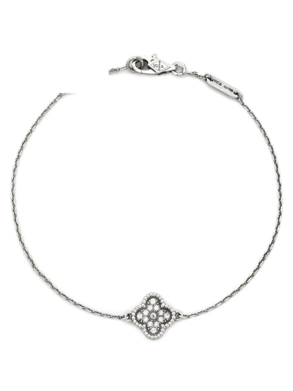 Van Cleef & Arpels Bracelet Sweet Alhambra White Gold 18k WG Diamond
